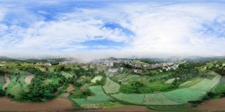 广元市_ 剑阁县_秀钟乡_秀钟场镇全景